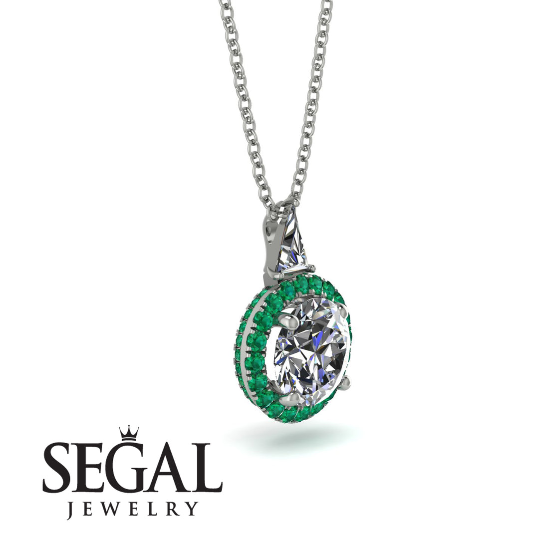 Hidden Halo Diamond Necklace - Joanna No. 18