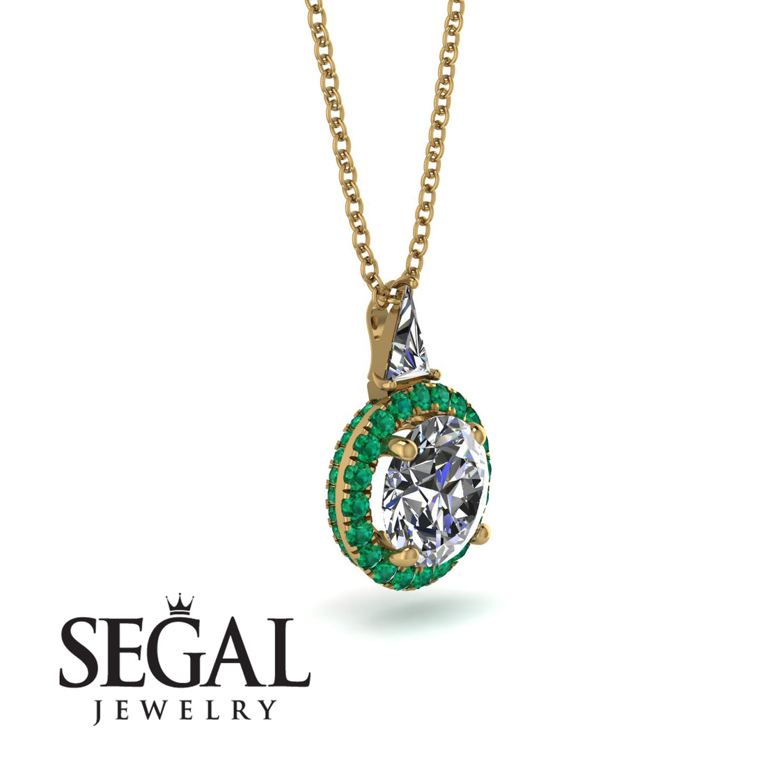 Hidden Halo Diamond Necklace - Joanna No. 16