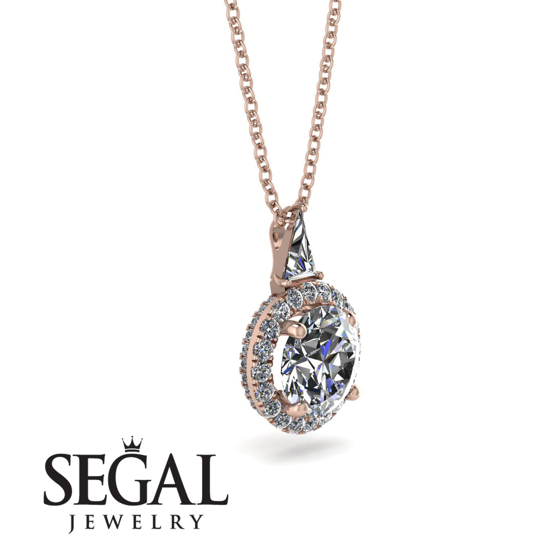 Hidden Halo Diamond Necklace - Joanna No. 2