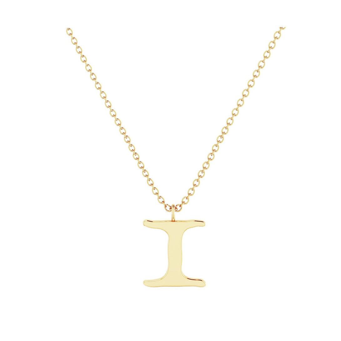 I - Letter Name Necklace Initial Necklace