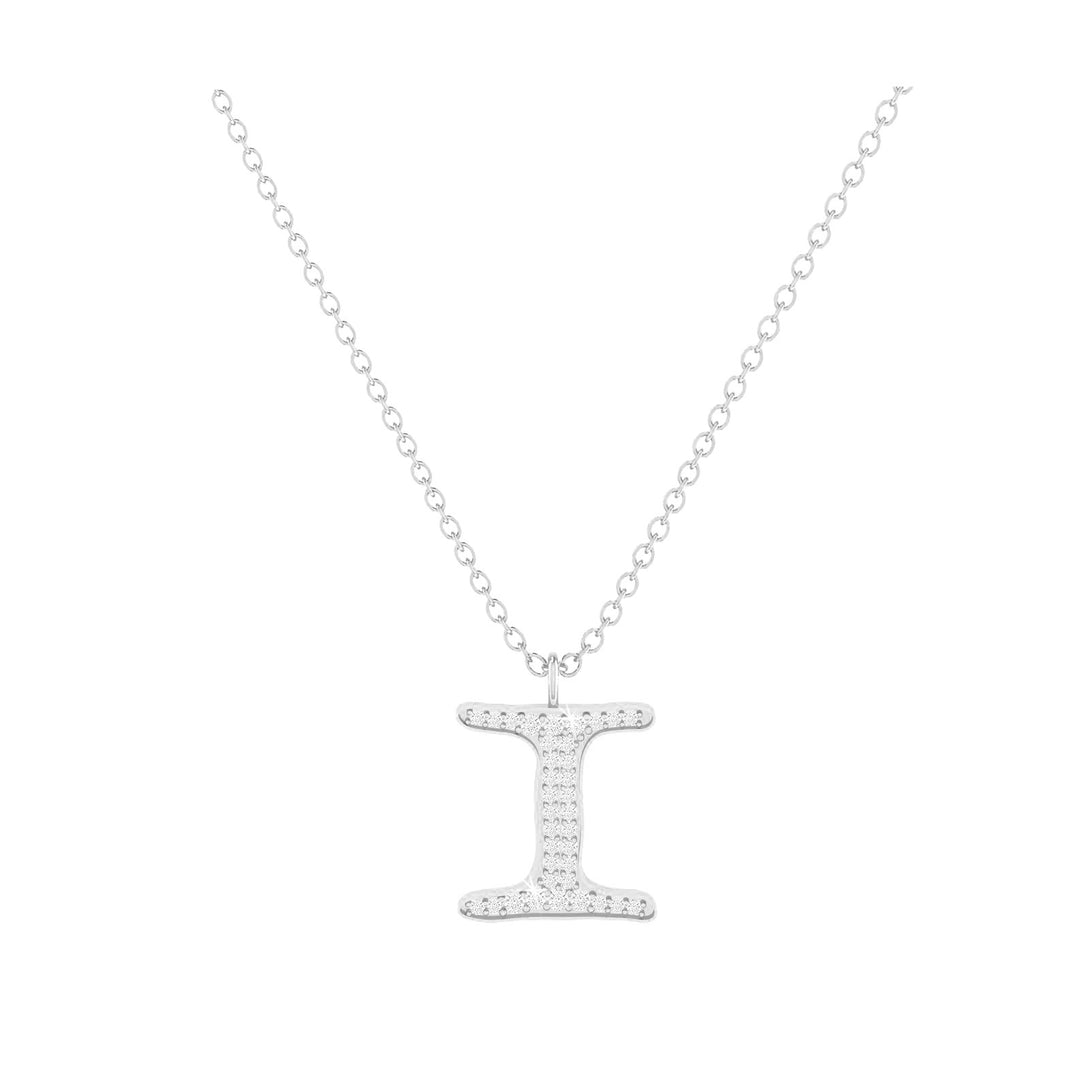 I - Letter Name Necklace Initial Necklace