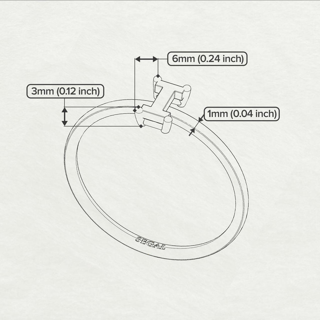 I Letter - Initial Rose Gold Diamond Ring