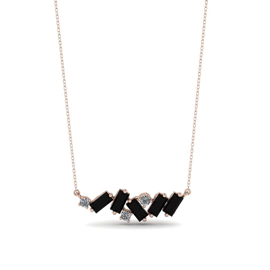 Baguette Diamond Necklace - Arielle No. 32