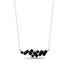 Baguette Black Diamond Necklace - Arielle No. 38