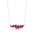 Baguette Ruby Necklace - Arielle No. 56