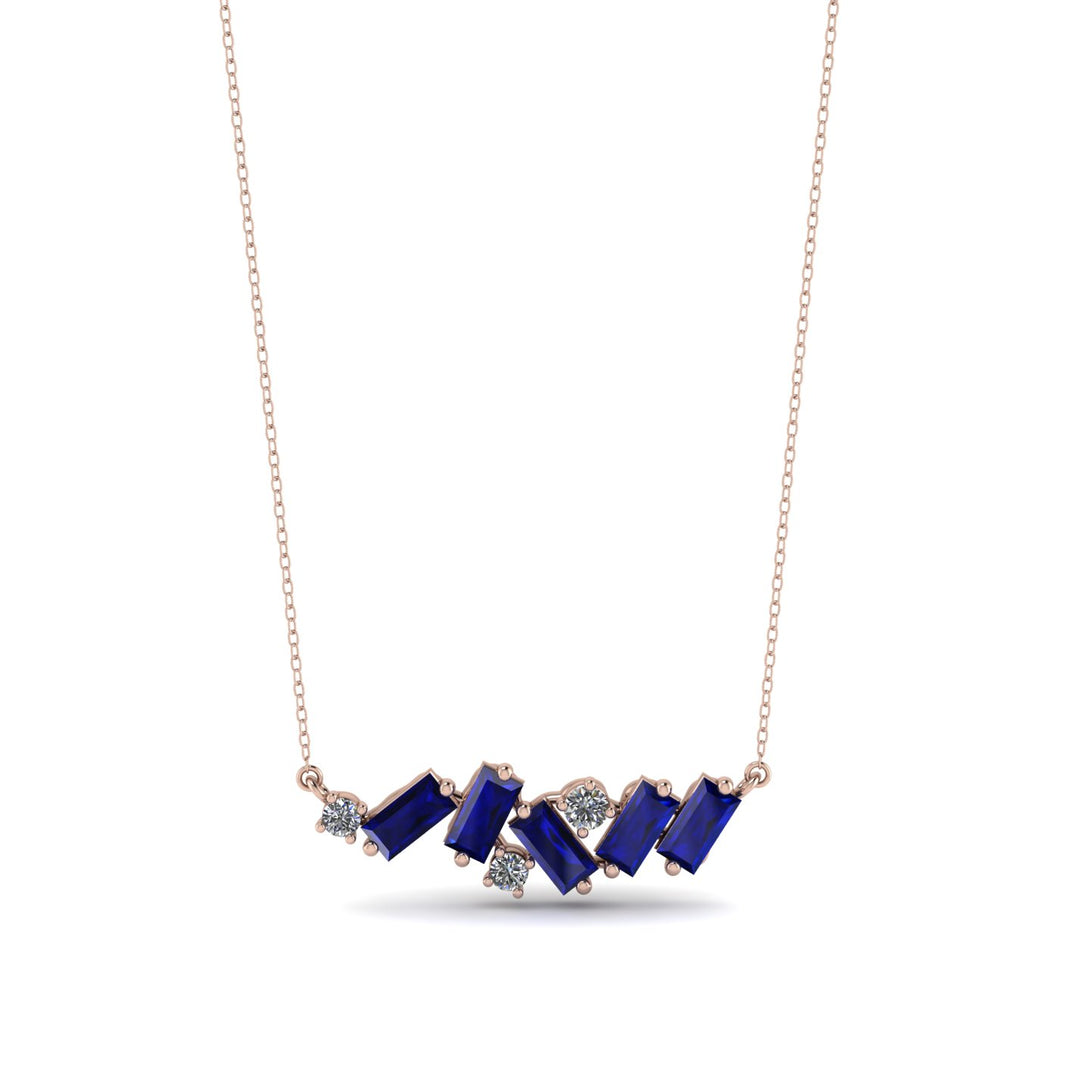 Baguette Diamond Necklace - Arielle No. 62