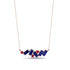 Baguette Ruby Necklace - Arielle No. 71