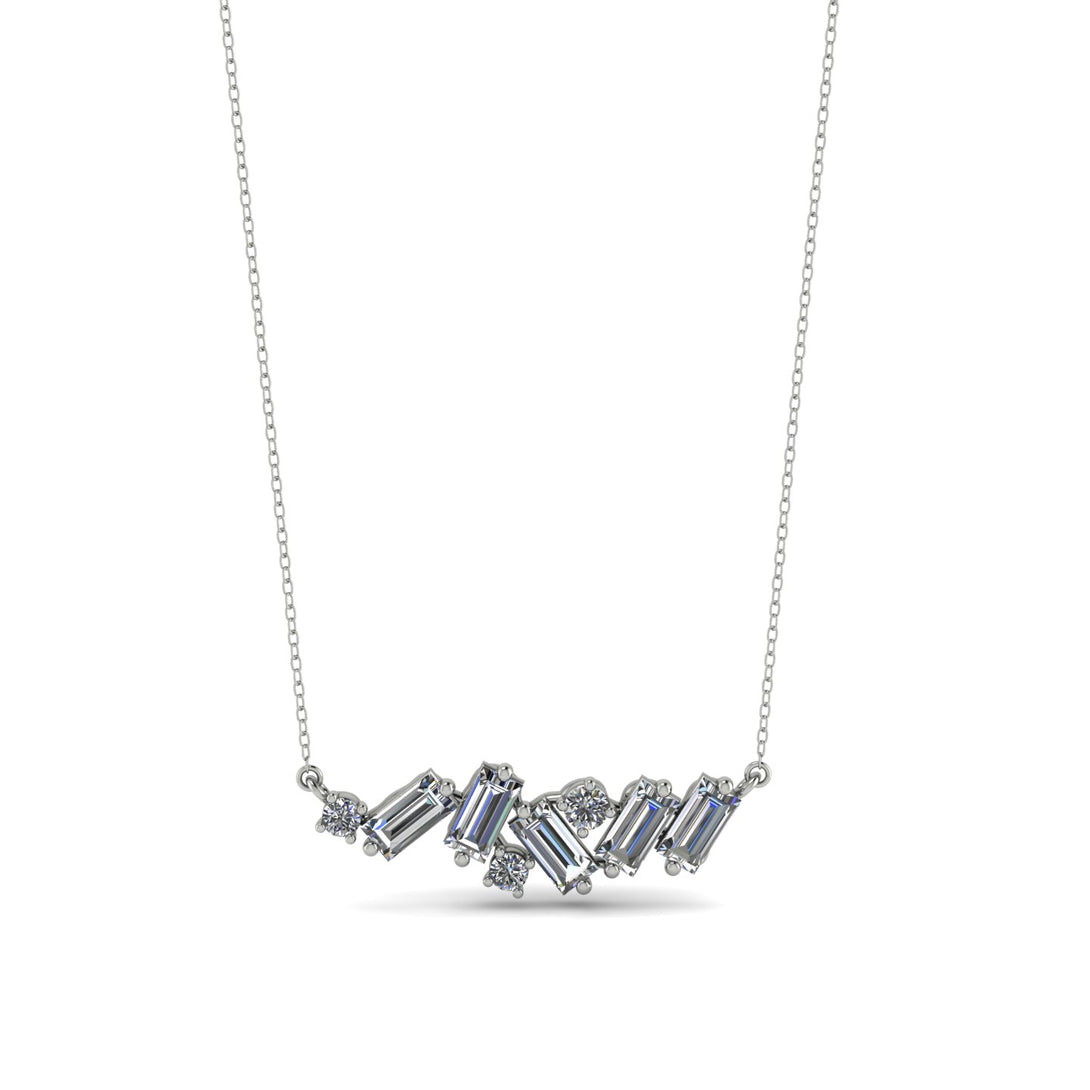 Baguette Diamond Necklace - Arielle No. 3