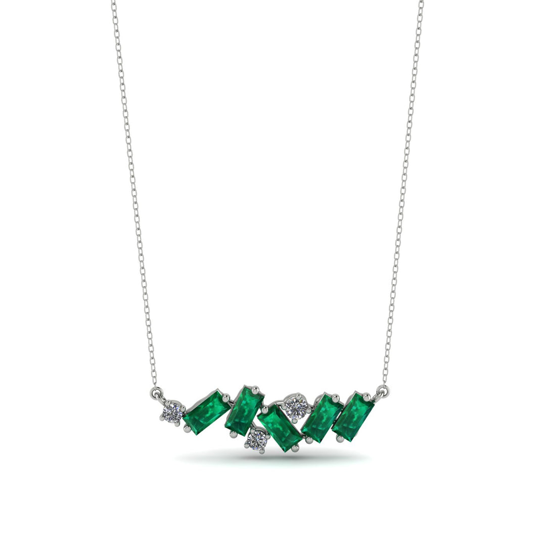 Baguette Diamond Necklace - Arielle No. 18