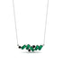 Baguette Black Diamond Necklace - Arielle No. 24