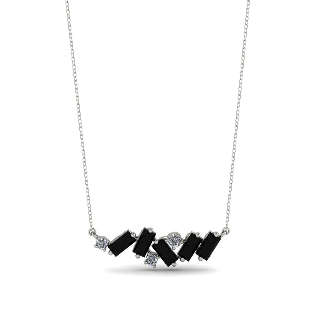 Baguette Diamond Necklace - Arielle No. 33