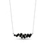 Baguette Black Diamond Necklace - Arielle No. 39