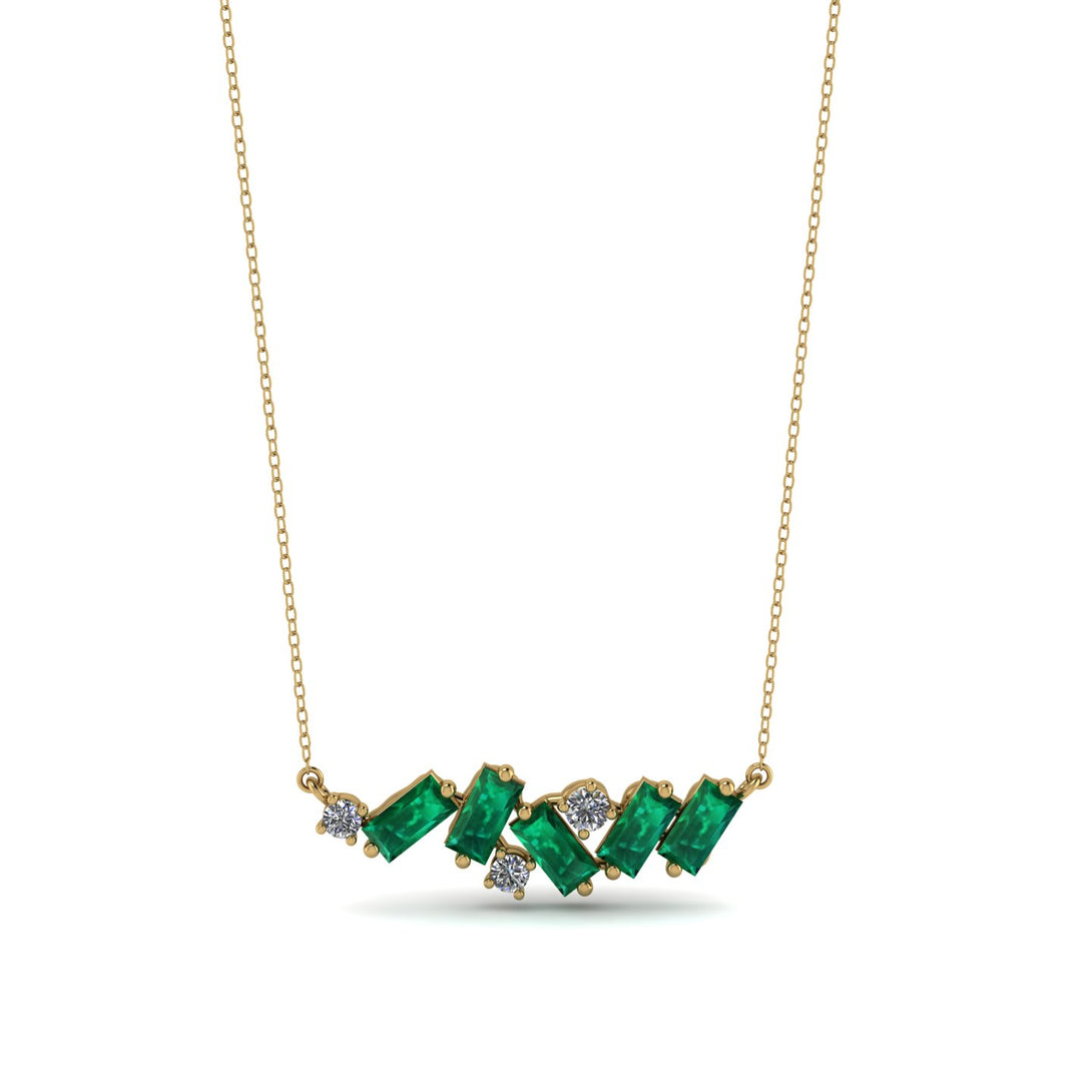 Baguette Diamond Necklace - Arielle No. 16