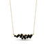 Baguette Black Diamond Necklace - Arielle No. 37