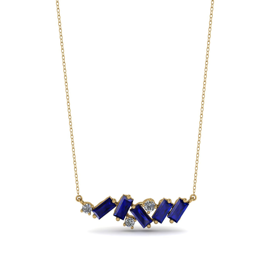 Baguette Diamond Necklace - Arielle No. 61