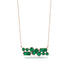Emerald Baguette Necklace Mix - Kinley No. 20