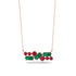 Emerald Baguette Necklace Mix - Kinley No. 26