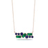 Emerald Baguette Necklace Mix - Kinley No. 29