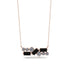Black Diamond Baguette Necklace Mix - Kinley No. 32