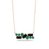 Black Diamond Baguette Necklace Mix - Kinley No. 35