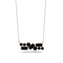 Black Diamond Baguette Necklace Mix - Kinley No. 38 image 1