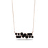 Black Diamond Baguette Necklace Mix - Kinley No. 38