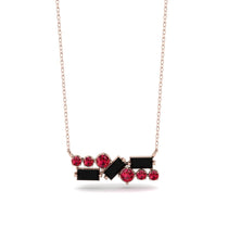 Black Diamond Baguette Necklace Mix - Kinley No. 41 image 1