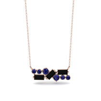Black Diamond Baguette Necklace Mix - Kinley No. 44 image 1