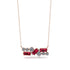 Ruby Baguette Necklace Mix - Kinley No. 47