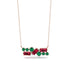 Ruby Baguette Necklace Mix - Kinley No. 50