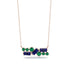 Sapphire Baguette Necklace Mix - Kinley No. 65