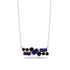 Sapphire Baguette Necklace Mix - Kinley No. 68
