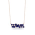 Sapphire Baguette Necklace Mix - Kinley No. 74