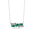 Emerald Baguette Necklace Mix - Kinley No. 18