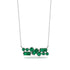 Emerald Baguette Necklace Mix - Kinley No. 21