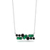 Emerald Baguette Necklace Mix - Kinley No. 24