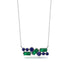 Emerald Baguette Necklace Mix - Kinley No. 30