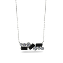 Black Diamond Baguette Necklace Mix - Kinley No. 33 image 1