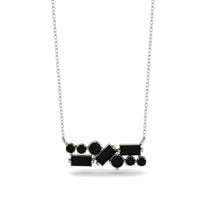 Black Diamond Baguette Necklace Mix - Kinley No. 39 image 1