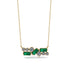 Emerald Baguette Necklace Mix - Kinley No. 16