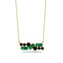 Emerald Baguette Necklace Mix - Kinley No. 22