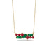 Emerald Baguette Necklace Mix - Kinley No. 25