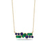 Emerald Baguette Necklace Mix - Kinley No. 28
