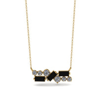 Black Diamond Baguette Necklace Mix - Kinley No. 31 image 1