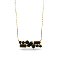 Black Diamond Baguette Necklace Mix - Kinley No. 37 image 1