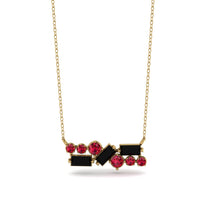 Black Diamond Baguette Necklace Mix - Kinley No. 40 image 1