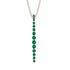 Tie Necklace Row Emerald - Paris No. 5