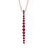 Tie Necklace Row Ruby - Paris No. 11