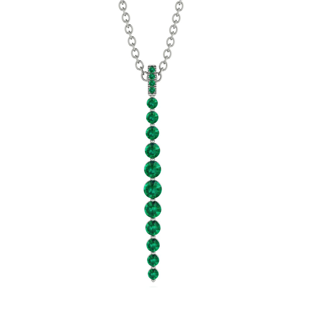 Tie Necklace Row Emerald - Paris No. 6