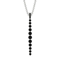 Tie Necklace Row Black Diamond - Paris No. 9 image 1